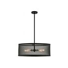 Livex Lighting 46215-91 Industro 5-Lights 300W Brushed Nickel Chandelier