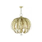 Livex Lighting 46235-60 Acanthus 5-Lights 300W Antique White Chandelier