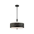 Livex Lighting 46255-04 Noria 4-Lights 240W Black Chandelier
