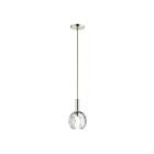 Livex Lighting 46321-35 Whitfield 1-Light 60W Polished Nickel Pendant
