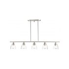 Livex Lighting 46415-07 Modesto 5-Lights 500W Bronze with Satin Brass Accents Chandelier