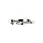Livex Lighting Bromley 46385-04 5-Lights 200W Black with Brushed Nickel Accents Flush Mount