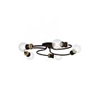 Livex Lighting Bromley 46385-07 5-Lights 200W Bronze with Antique Brass Accents Flush Mount