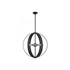 Livex Lighting 46416-07 Modesto 5-Lights 300W Bronze with Satin Brass Accents Chandelier