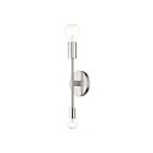 Livex Lighting Blairwood 46438-91 80W 2-Lights Brushed Nickel with Polished Nickel Accents Wall Sconce