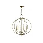 Livex Lighting 4666-01 Milania 6-Lights 360W Antique Brass Chandelier