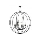 Livex Lighting 46690-04 Milania 15-Lights Black with Brushed Nickel Accents Chandelier