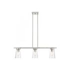 Livex Lighting 46713-91 Cityview 3-Lights 180W Brushed Nickel Chandelier