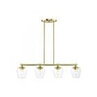 Livex Lighting 46724-12 Willow 4-Lights 240W Satin Brass Chandelier
