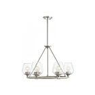 Livex Lighting 46726-91 Willow 6-Lights 360W Brushed Nickel Chandelier
