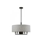 Livex Lighting 46736-04 Dakota 7-Lights Black Chandelier