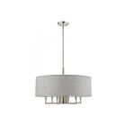 Livex Lighting 46736-91 Dakota 7-Lights Brushed Nickel Chandelier
