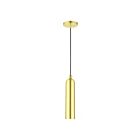 Livex Lighting 46751-12 Ardmore 1-Light 60W Satin Brass with Polished Brass Accents Pendant