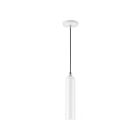 Livex Lighting 46751-69 Ardmore 1-Light 60W Shiny White with Polished Chrome Accents Pendant