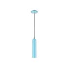 Livex Lighting 46751-74 Ardmore 1-Light 60W Shiny Baby Blue with Polished Chrome Accents Pendant