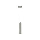 Livex Lighting 46751-90 Ardmore 1-Light 60W Shiny Light Gray with Polished Chrome Accents Pendant