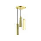 Livex Lighting 46753-12 Ardmore 3-Lights 180W Satin Brass with Polished Brass Accents Pendant