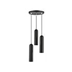 Livex Lighting 46753-68 Ardmore 3-Lights 180W Shiny Black with Polished Chrome Accents Pendant