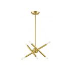 Livex Lighting 46773-12 Soho 6-Lights Satin Brass Chandelier