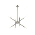 Livex Lighting 46776-12 Soho 8-Lights Satin Brass Chandelier