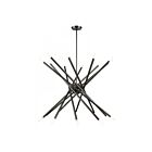Livex Lighting 46779-76 Soho 20-Lights 800W Scandinavian Gray with Brushed Nickel Accents Chandelier