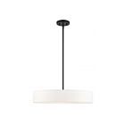 Livex Lighting 46924-04 Venlo 4-Lights 160W Black with Brushed Nickel Accents Pendant