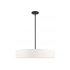 Livex Lighting 46925-04 Venlo 5-Lights 200W Black with Brushed Nickel Accents Pendant