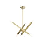 Livex Lighting 46984-01 Monaco 6-Lights 360W Antique Brass Chandelier