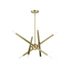Livex Lighting 46985-01 Monaco 8-Lights 480W Antique Brass Chandelier
