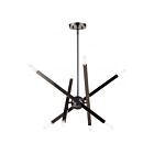 Livex Lighting 46985-46 Monaco 8-Lights 480W Black Chrome Chandelier
