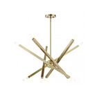 Livex Lighting 46986-01 Monaco 10-Lights 600W Antique Brass Chandelier