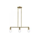 Livex Lighting 47163-01 Lansdale 3-Lights 180W Antique Brass Chandelier