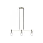 Livex Lighting 47163-91 Lansdale 3-Lights 180W Brushed Nickel Chandelier