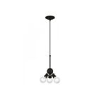 Livex Lighting 47164-04 Lansdale 3-Lights 180W Black with Brushed Nickel Accents Pendant