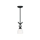 Livex Lighting 4750-04 Brookside 1-Light 100W Black Pendant