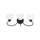 Livex Lighting 4753-04 Brookside 3-Lights 300W Black Bath Vanity Light