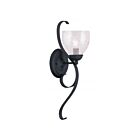 Livex Lighting Brookside 4808-04 60W 1-Light Black Wall Sconce