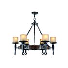 Livex Lighting 4868-67 May 6-Lights 360W Hand Applied Olde Bronze Chandelier
