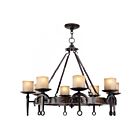 Livex Lighting 4869-67 May 8-Lights 480W Hand Applied Olde Bronze Chandelier