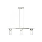 Livex Lighting 48765-91 Carson 3-Lights 180W Brushed Nickel Chandelier