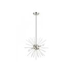 Livex Lighting 48824-91 Uptown 6-Lights 360W Brushed Nickel Chandelier