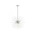Livex Lighting 48826-91 Uptown 8-Lights 480W Brushed Nickel Chandelier