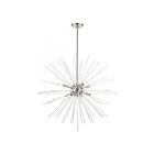 Livex Lighting 48828-91 Uptown 8-Lights 480W Brushed Nickel Chandelier