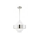 Livex Lighting 48874-35 Orenburg 8-Lights 480W Polished Nickel Pendant