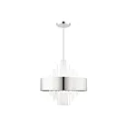 Livex Lighting 48876-35 Orenburg 10-Lights 600W Polished Nickel Pendant