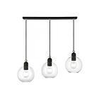 Livex Lighting 48974-04 Downtown 3-Lights 180W Black with Brushed Nickel Accents Chandelier