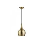 Livex Lighting 49016-01 Andes 1-Light 60W Antique Brass Pendant