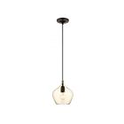 Livex Lighting 49089-92 Pendants 1-Light 60W English Bronze with Antique Brass Accents Pendant
