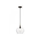 Livex Lighting 49093-07 Aldrich 1-Light 60W Bronze with Antique Brass Accent Pendant