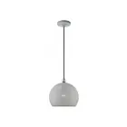 Livex Lighting 49100-80 Dublin 1-Light 60W Nordic Gray with Brushed Nickel Accents Pendant